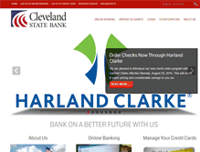 Tablet Screenshot of clevelandstatebank.com